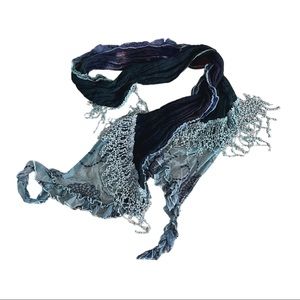 Beautiful and Funky Scarf with Purples, and Blues